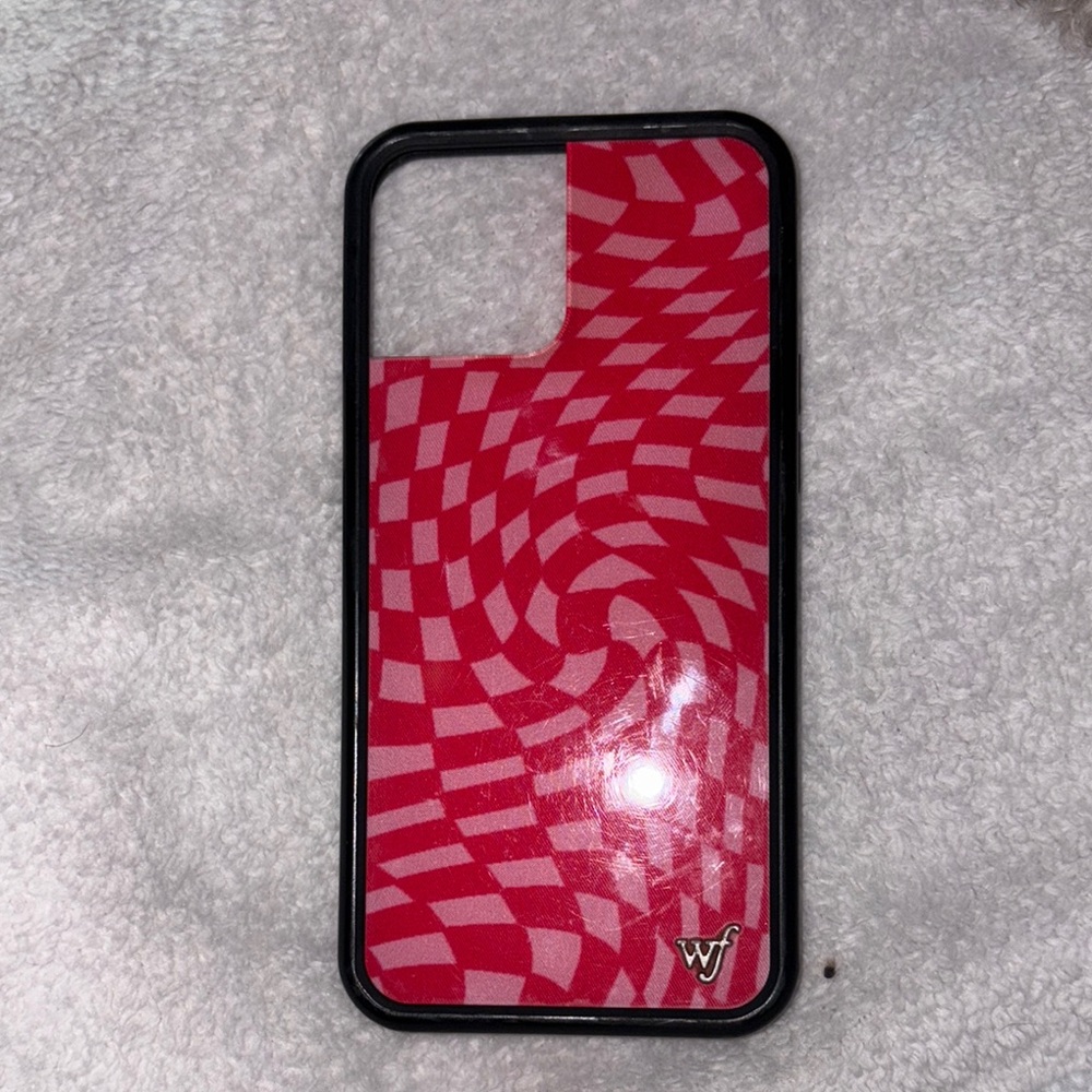 Wildflower Case (Checkered Swirl) 🩷✨